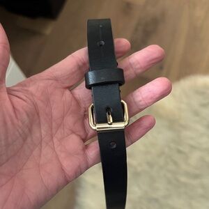 Isabel Marant Etoile Black Belt with Gold Buckle